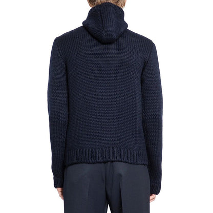 Prada Wollpullover mit Kapuze