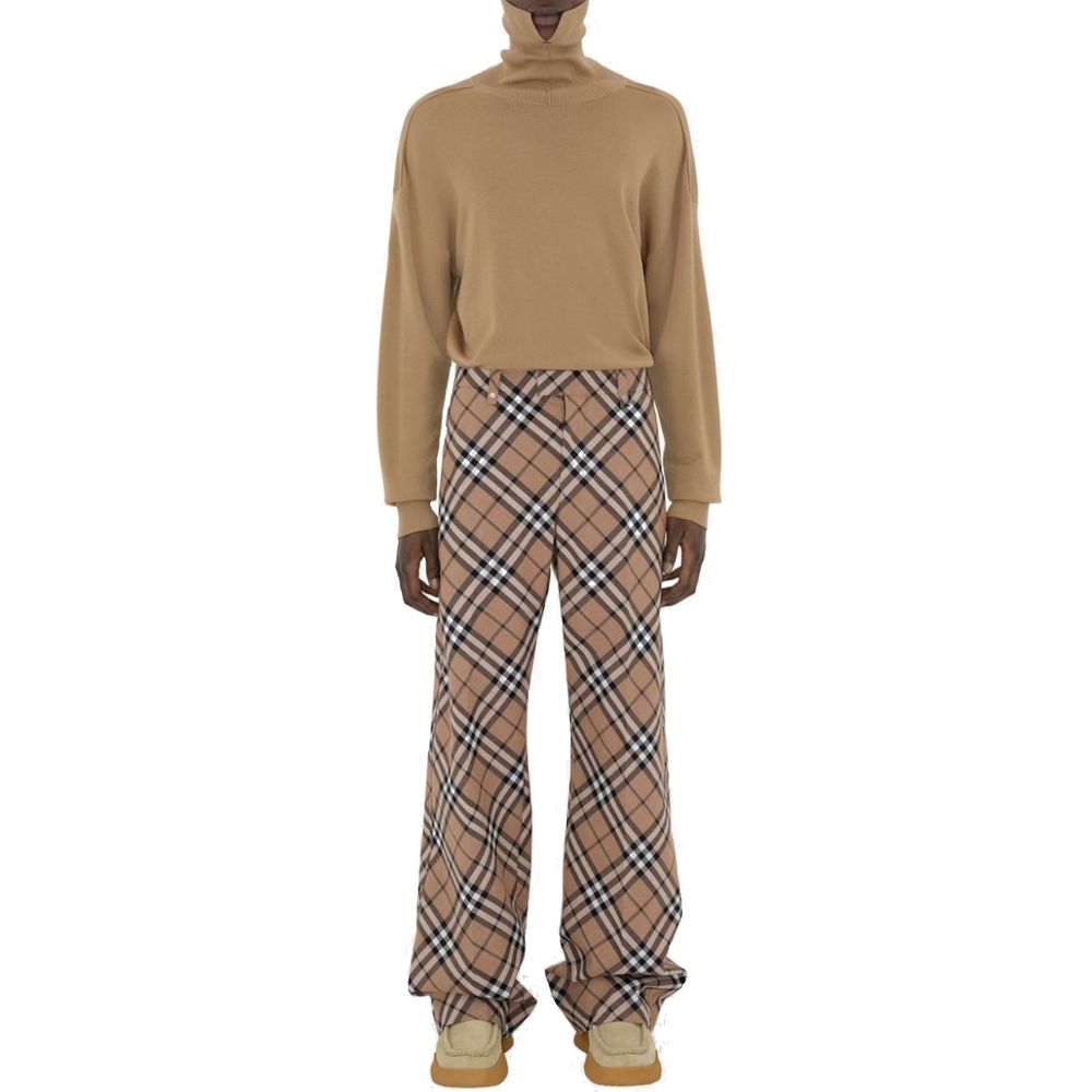 Burberry Karierte Hose aus Wollmischung
