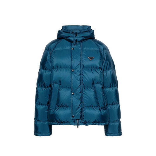 Prada Daunenjacke mit Dreieckslogo