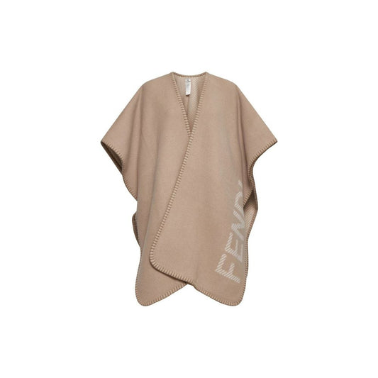 Fendi Poncho aus Wolle und Kaschmir