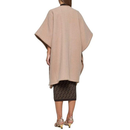 Fendi Poncho aus Wolle und Kaschmir