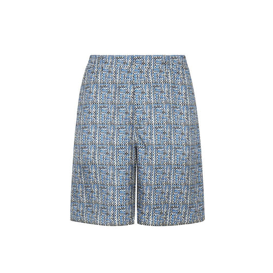 Fendi bedruckte Seidenshorts