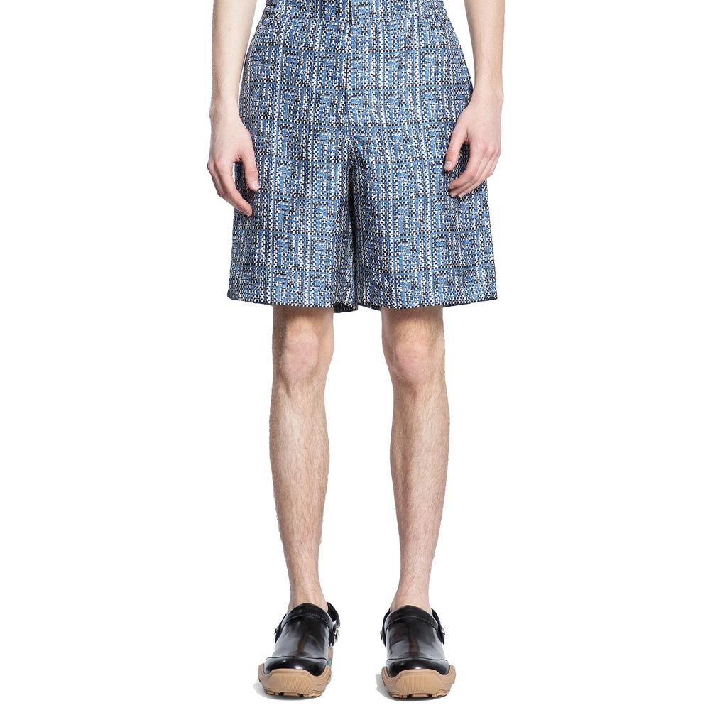 Fendi bedruckte Seidenshorts