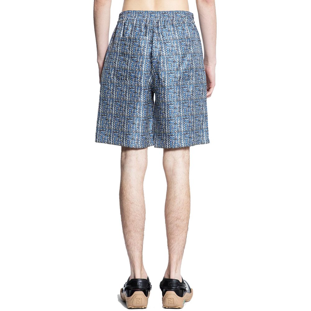 Fendi bedruckte Seidenshorts