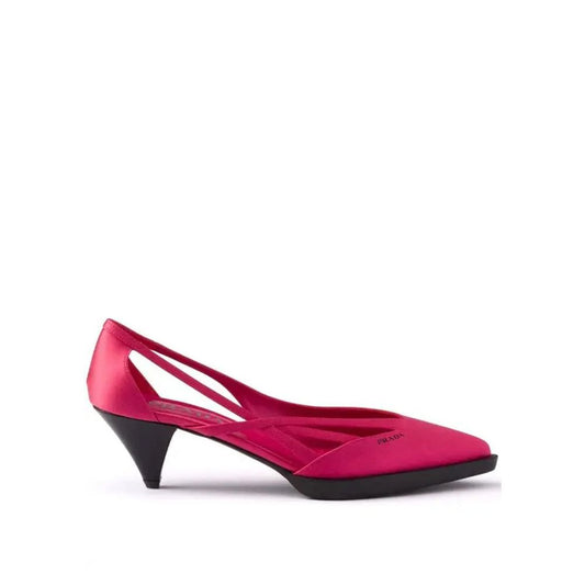 Prada 55 mm Satin-Pumps mit Cut-Outs
