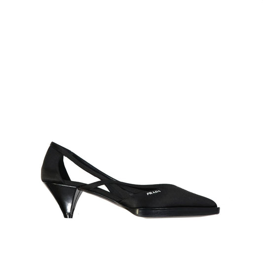 Prada 55 mm Satin-Pumps mit Cut-Outs