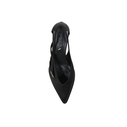 Prada 55 mm Satin-Pumps mit Cut-Outs