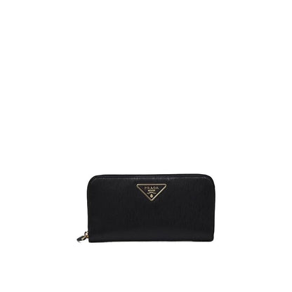 Prada Leder-Geldbörse mit Logo