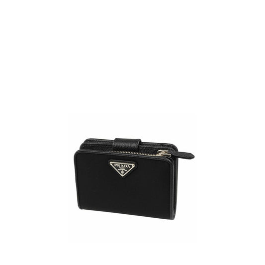 Prada Französische Geldbörse aus Nylon und Leder