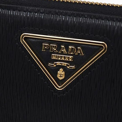 Prada Leder-Geldbörse mit Logo