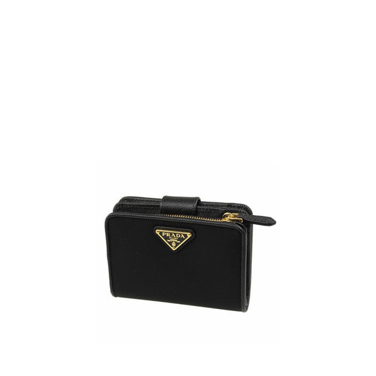 Prada Französische Geldbörse aus Nylon und Leder