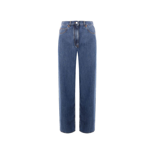 Valentino – Jeans aus Denim mit weitem Bein