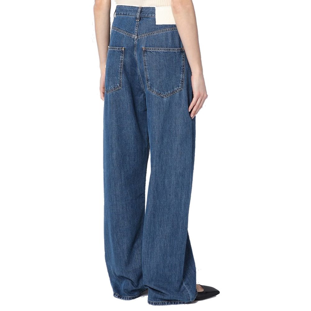 Valentino – Jeans aus Denim mit weitem Bein