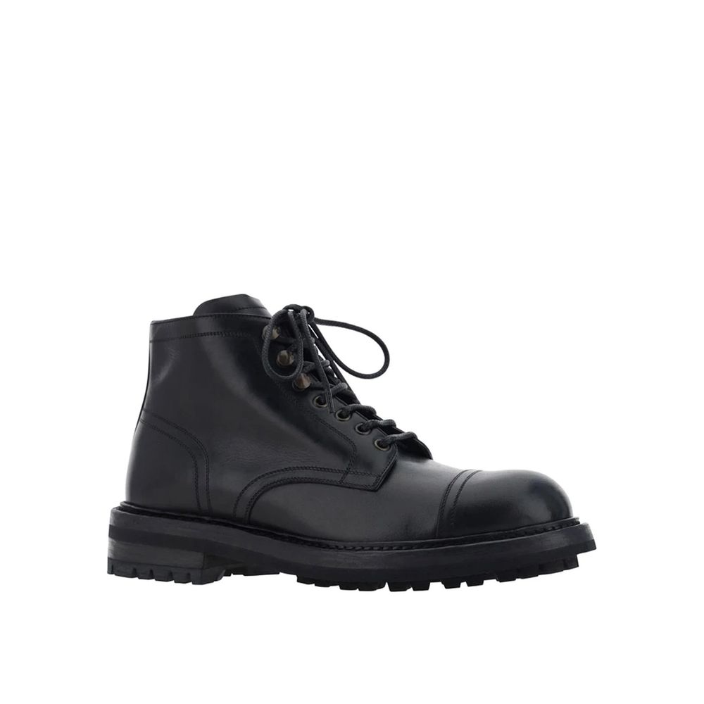 Dolce &amp; Gabbana – Schnürstiefel aus Leder