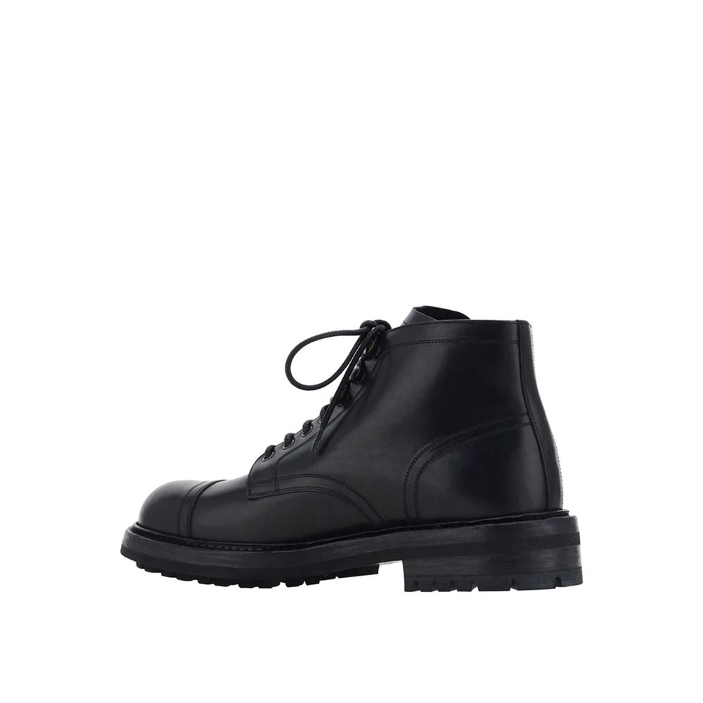 Dolce &amp; Gabbana – Schnürstiefel aus Leder