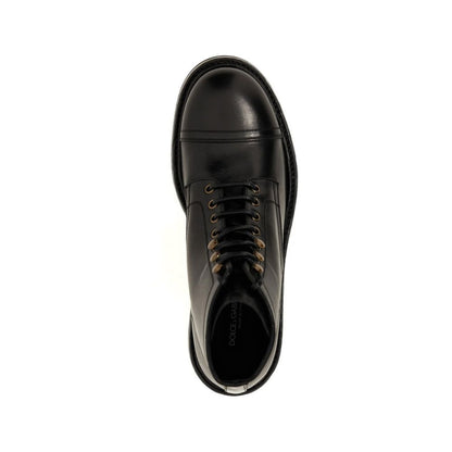 Dolce &amp; Gabbana – Schnürstiefel aus Leder