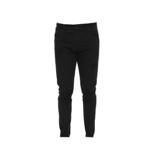 Dsquared² Schwarze Bull-Skaterjeans