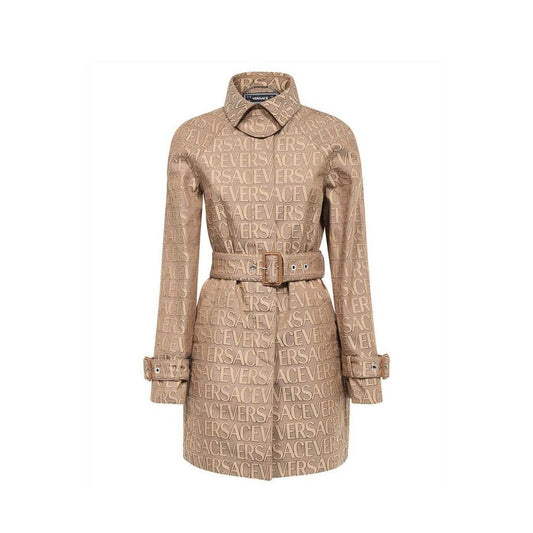 Trenchcoat mit Versace-Logo