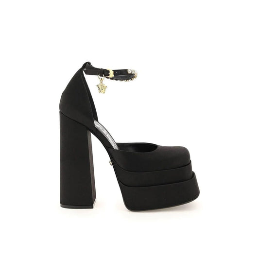Versace Plateau-Pumps aus Seidensatin
