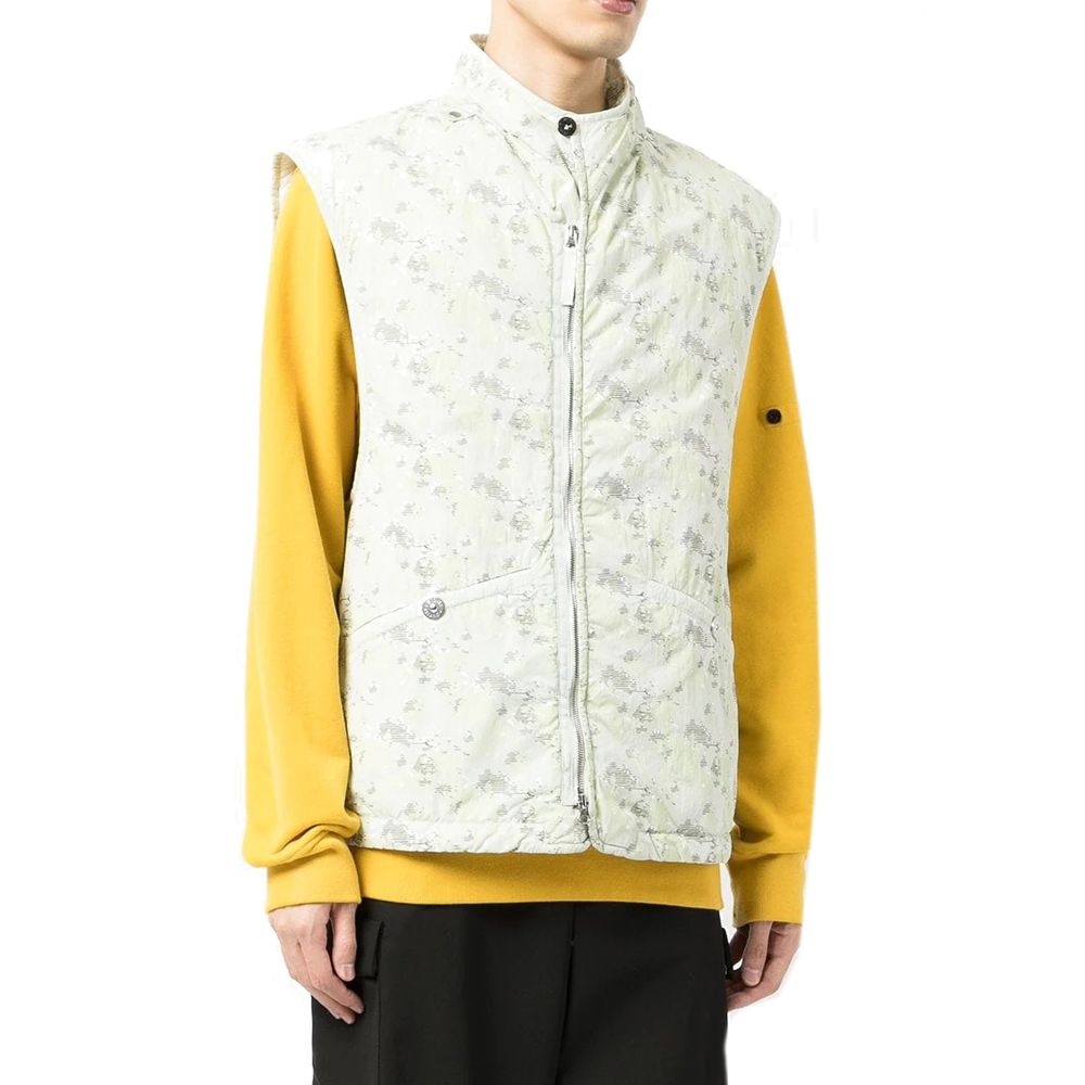Stone Island – Bedruckte, gebürstete Weste