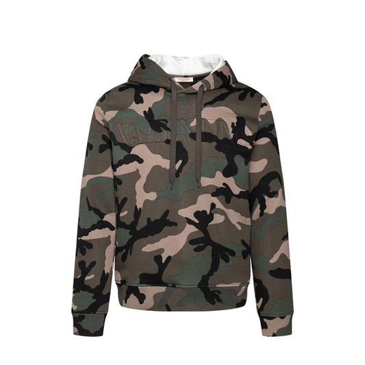 Valentino – Kapuzenpullover mit Camouflage-Muster