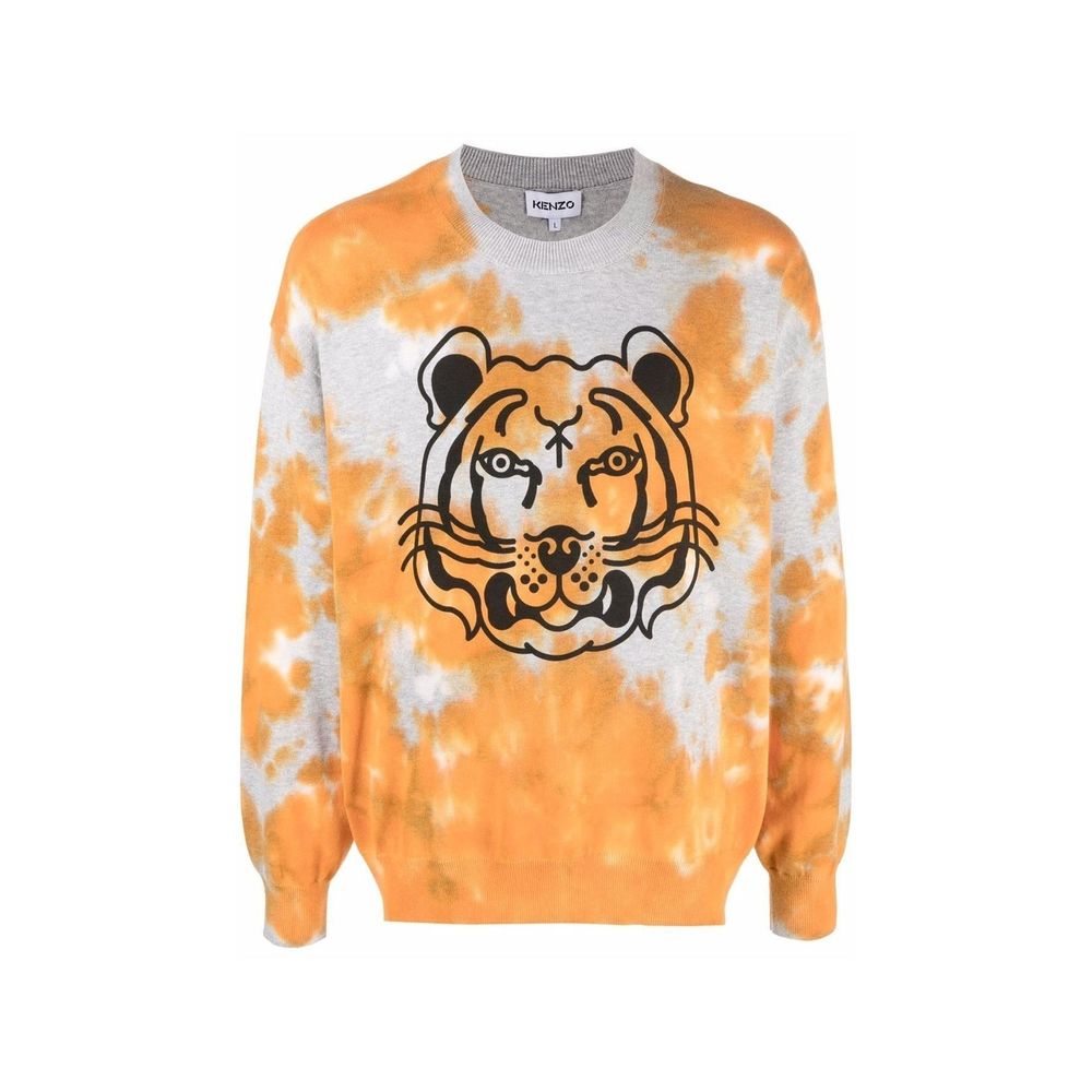 Kenzo – Tiger-Pullover mit Batikmuster