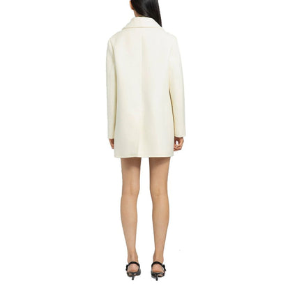 Prada Zweireihiger Wollmantel