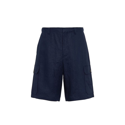 Prada Leinen-Bermuda