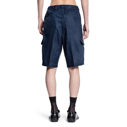 Prada Leinen-Bermuda
