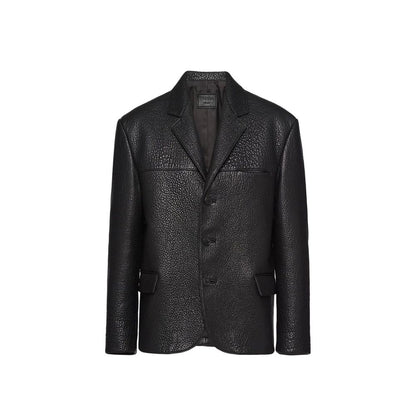 Prada Einreihige Lederjacke