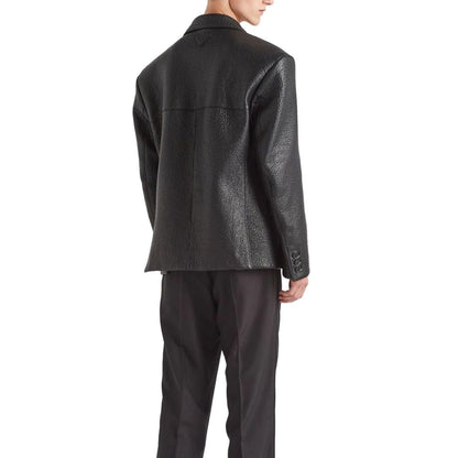 Prada Einreihige Lederjacke