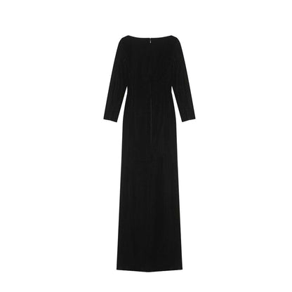 Saint Laurent Langes Samtkleid