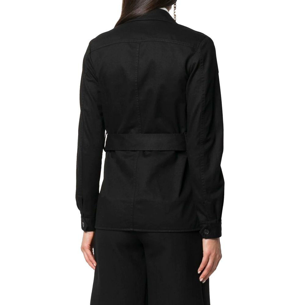 Saint Laurent – Jacke mit Gürtel und Klapptasche