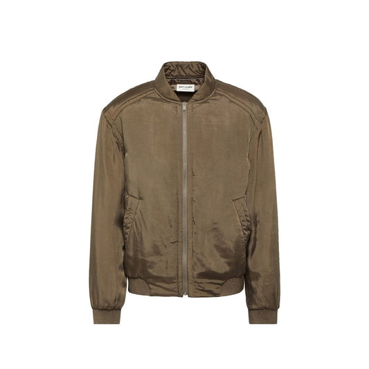 Saint Laurent – Bomberjacke aus Teddy-Twill