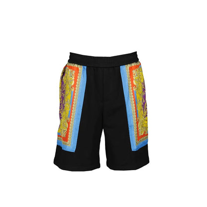 Versace Shorts im Barocco Goddess Night-Print