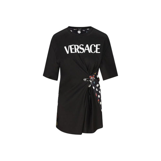 Versace x Dua Lipa T-Shirt mit Schmetterlings-Print