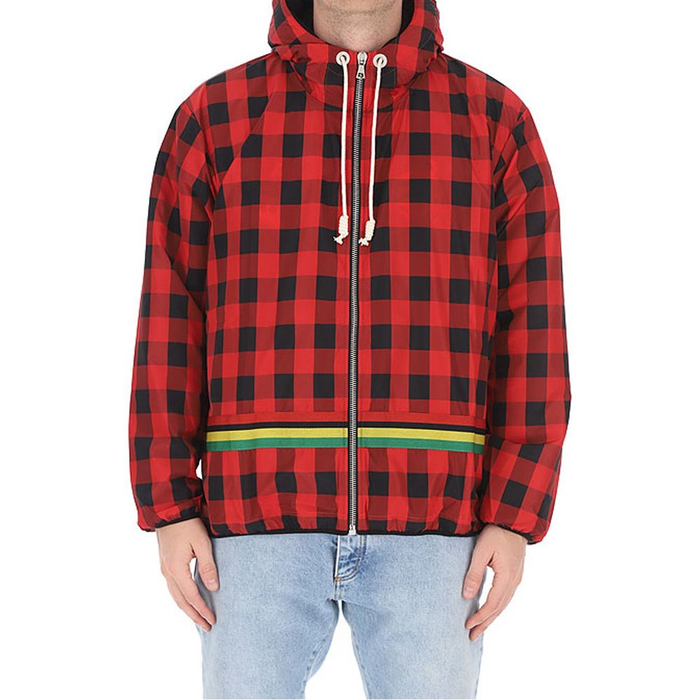 Palm Angels – Karierte Windjacke