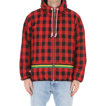 Palm Angels – Karierte Windjacke