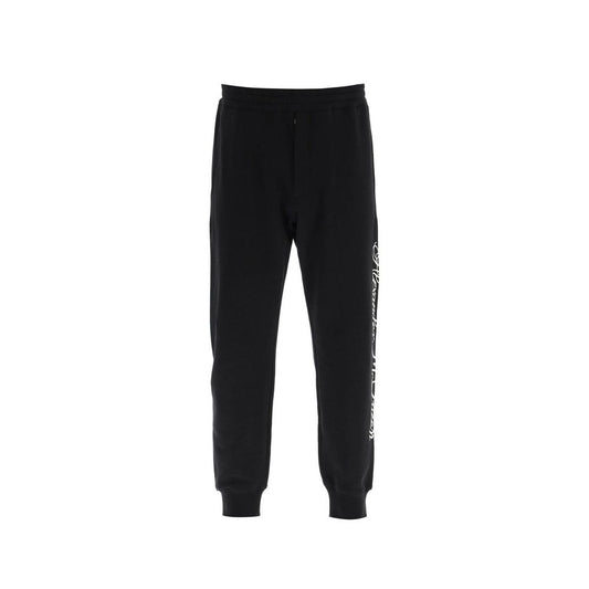 Baumwollhose mit Alexander McQueen-Logo