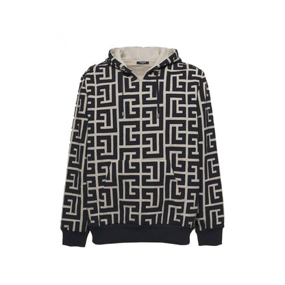 Balmain Kapuzensweatshirt mit Monogramm