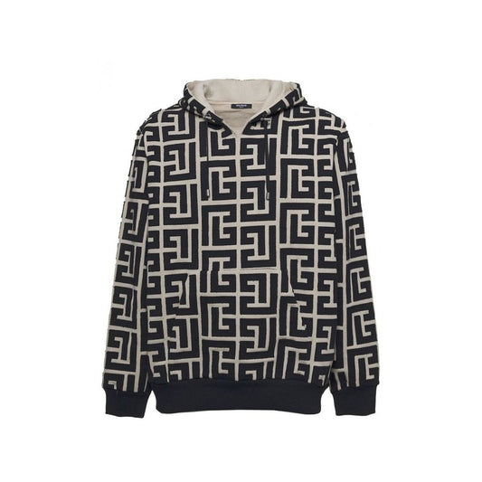 Balmain Kapuzensweatshirt mit Monogramm