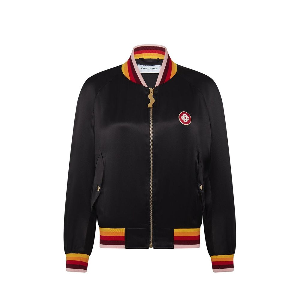 Casablanca Bomberjacke aus Seide mit Logo