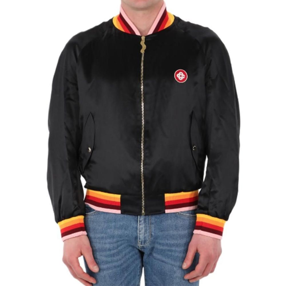 Casablanca Bomberjacke aus Seide mit Logo
