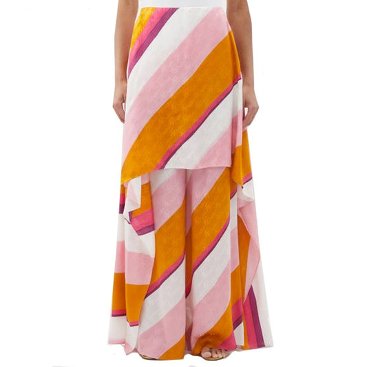Fendi Ff Color-Block-Hose mit Drapierung