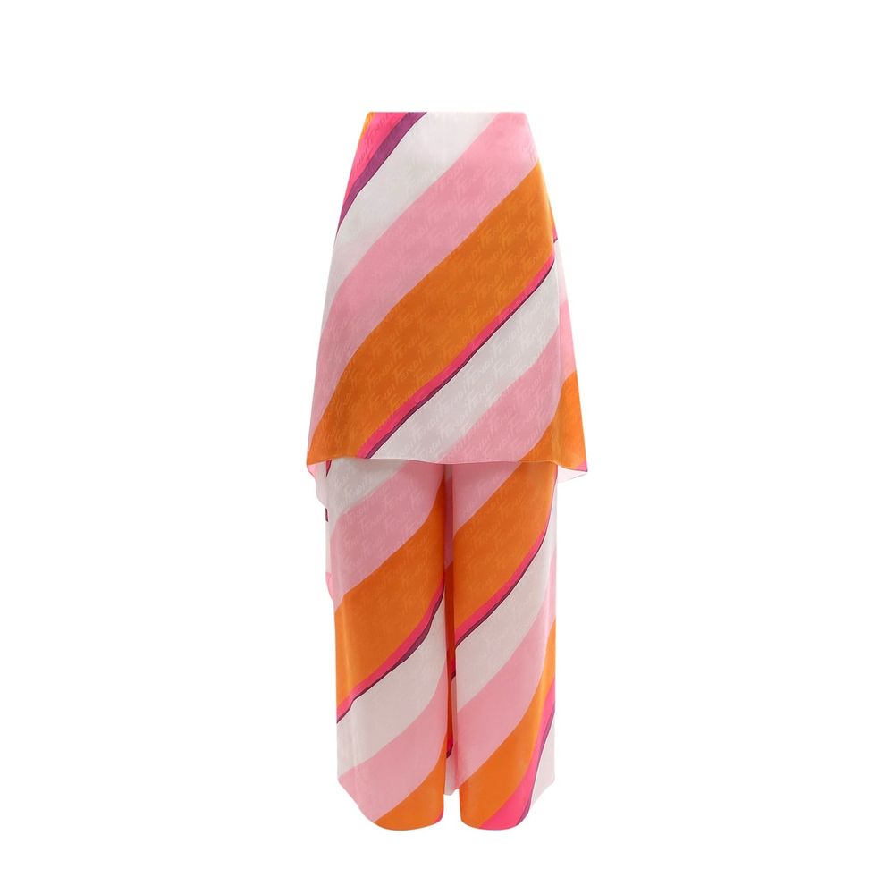 Fendi Ff Color-Block-Hose mit Drapierung