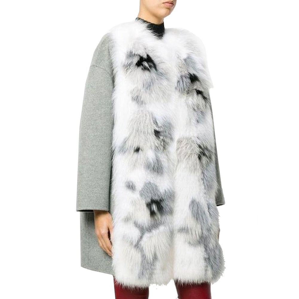 Fendi – Kaschmirmantel mit Pelzbesatz