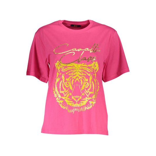 Cavalli Class Rosa Baumwolloberteile und T-Shirts