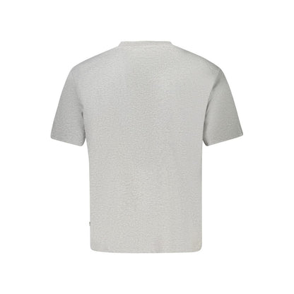 Guess Jeans Graues Damen-T-Shirt aus Bio-Baumwolle