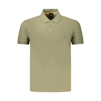 Hugo Boss Grünes Poloshirt aus Baumwolle für Herren