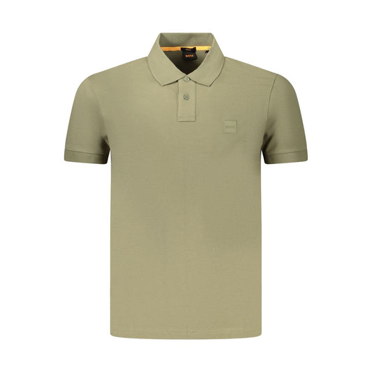 Hugo Boss Grünes Poloshirt aus Baumwolle für Herren